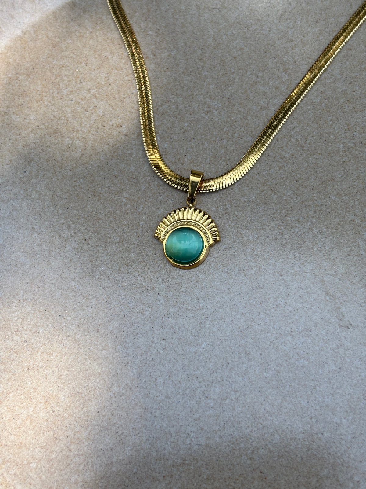 Sky blue king Necklace