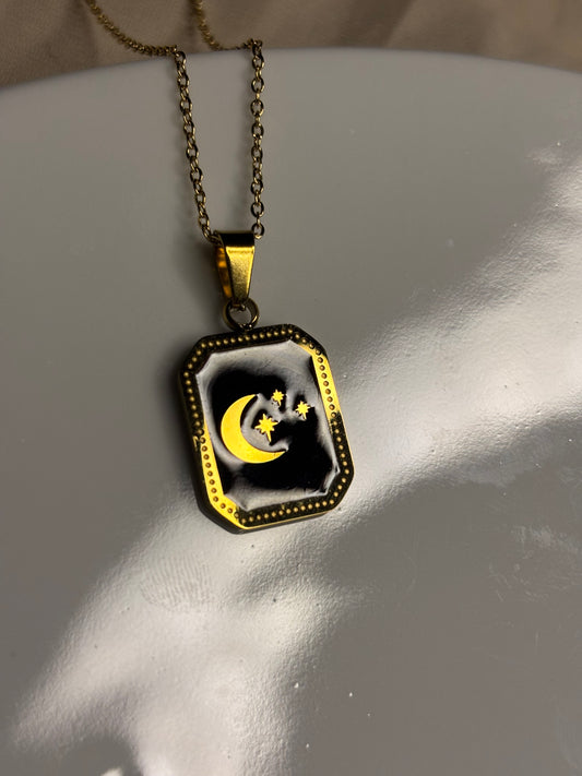 Midnight Crescent necklace