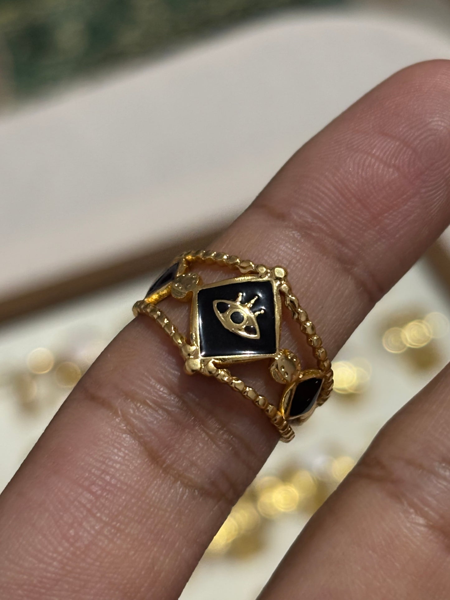 Vintage eye ring