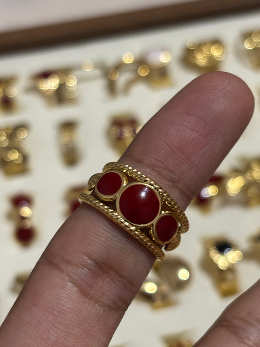 Burgundy ring