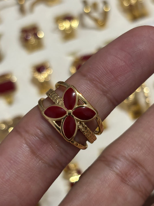 Burgundy ring