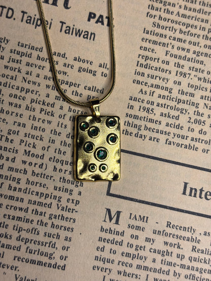 Green dots Necklace