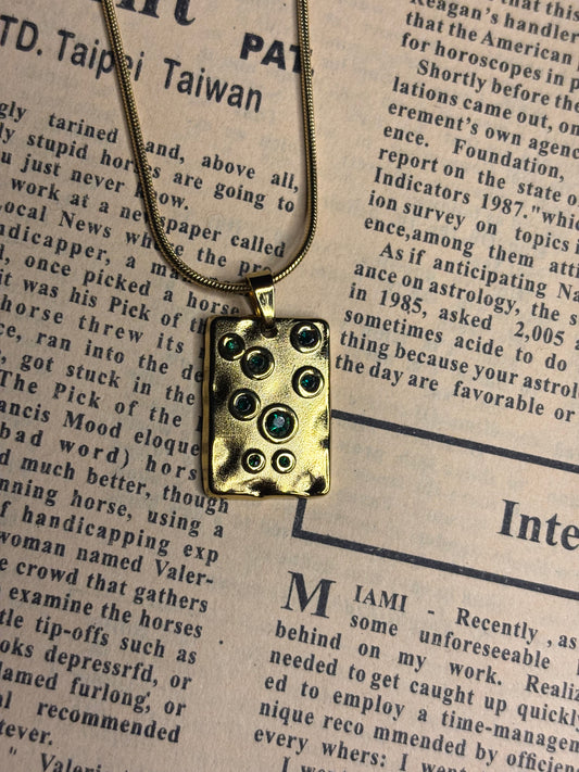 Green dots Necklace