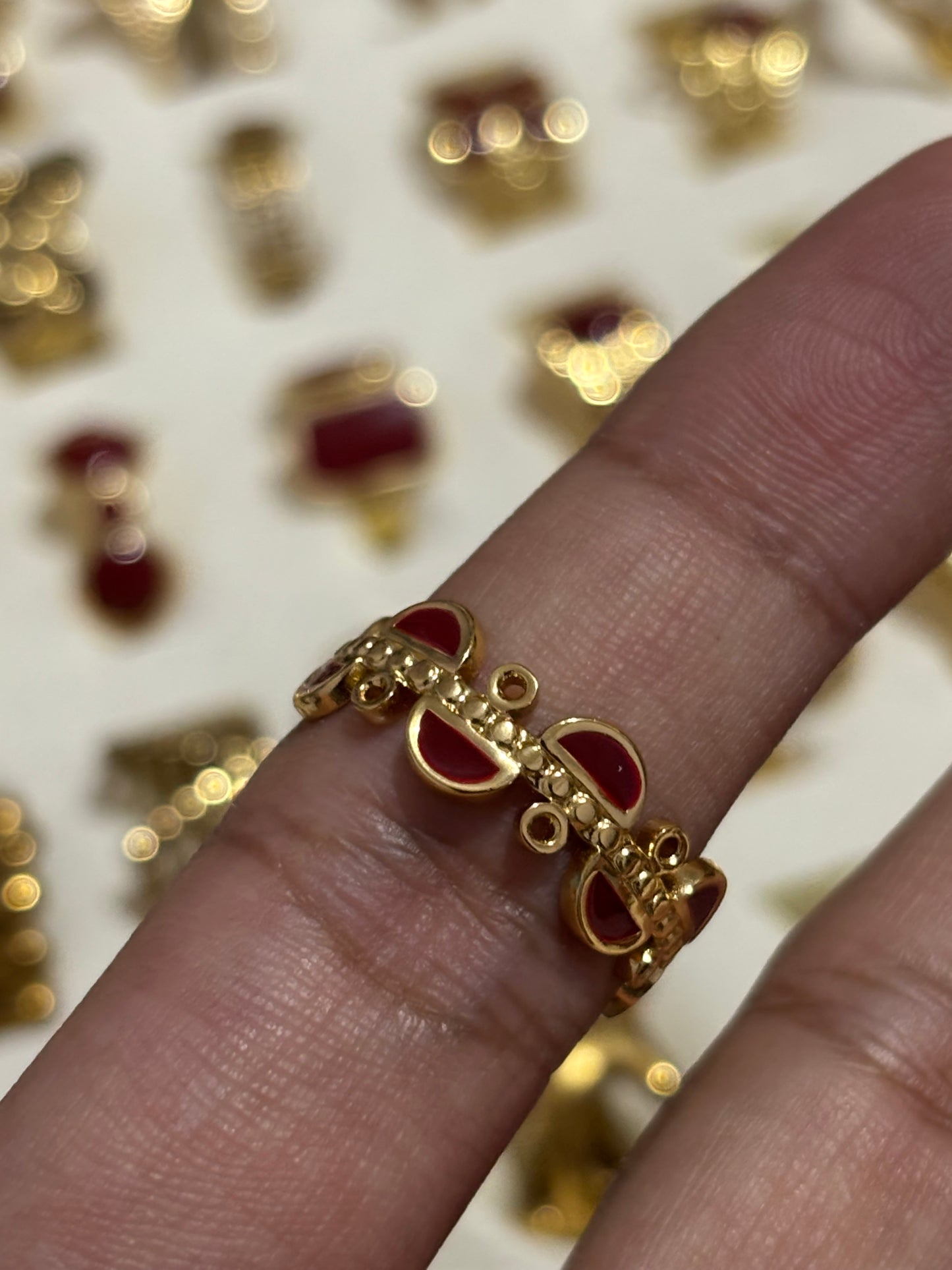 Burgundy ring