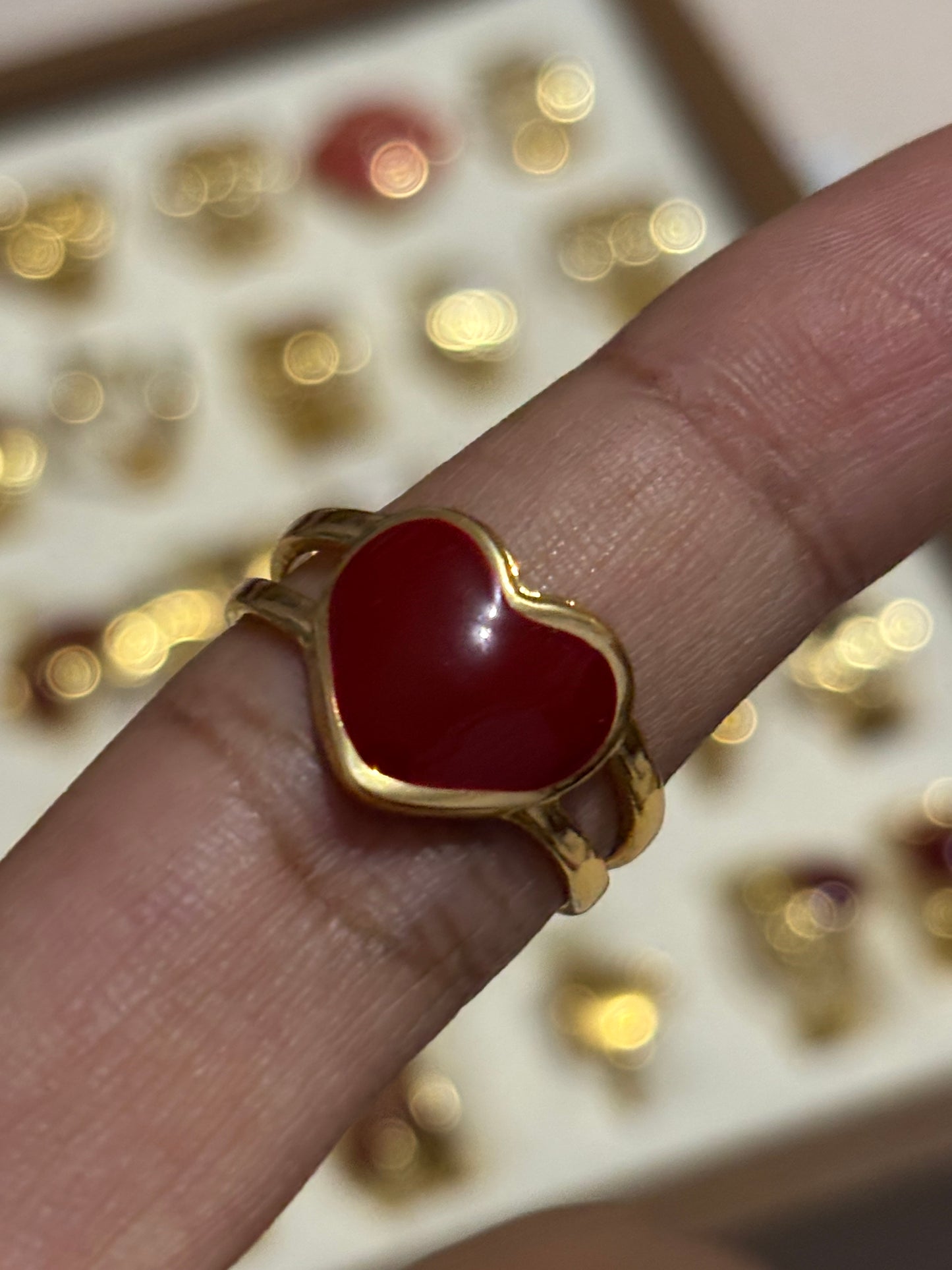 Burgundy ring