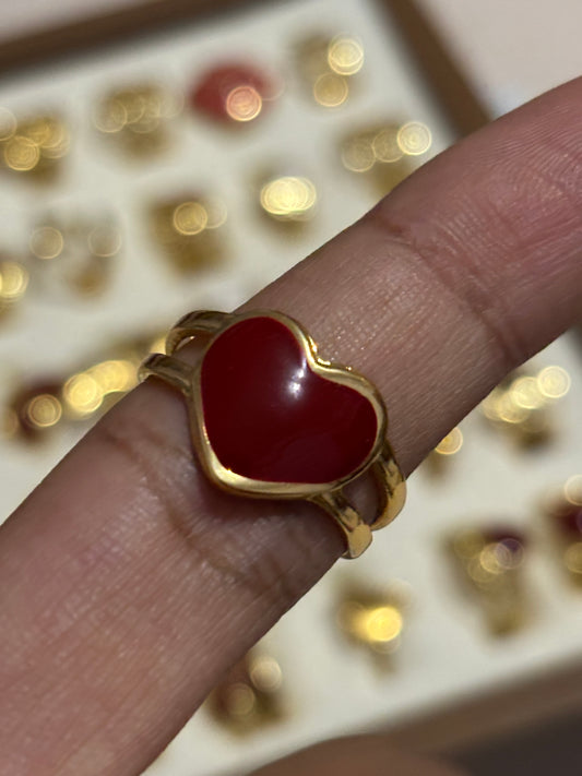Burgundy ring