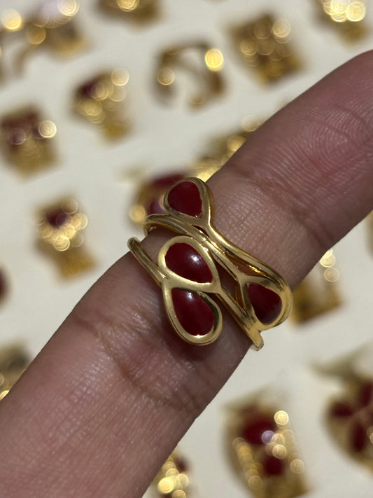 Burgundy ring