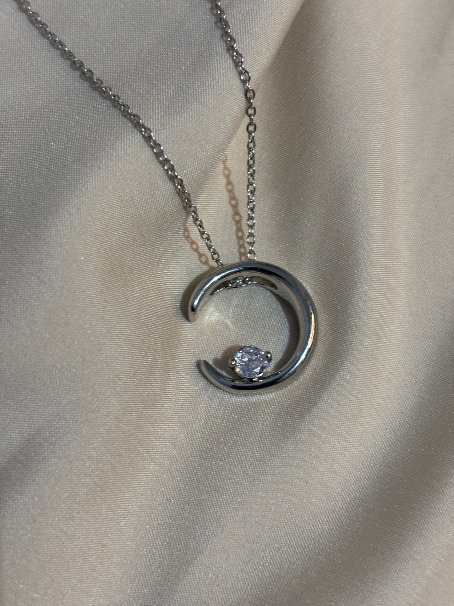Crescent Dimond necklace