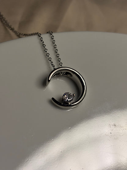 Crescent Dimond necklace