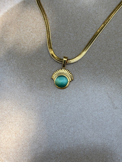 Sky blue king Necklace