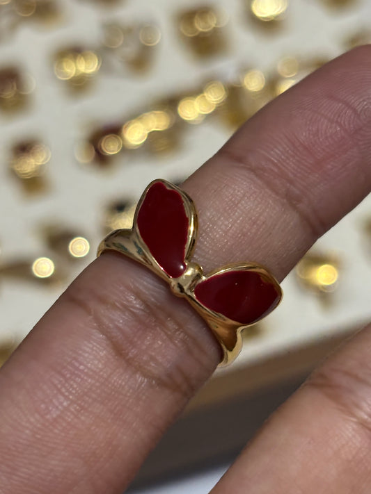 Burgundy ring