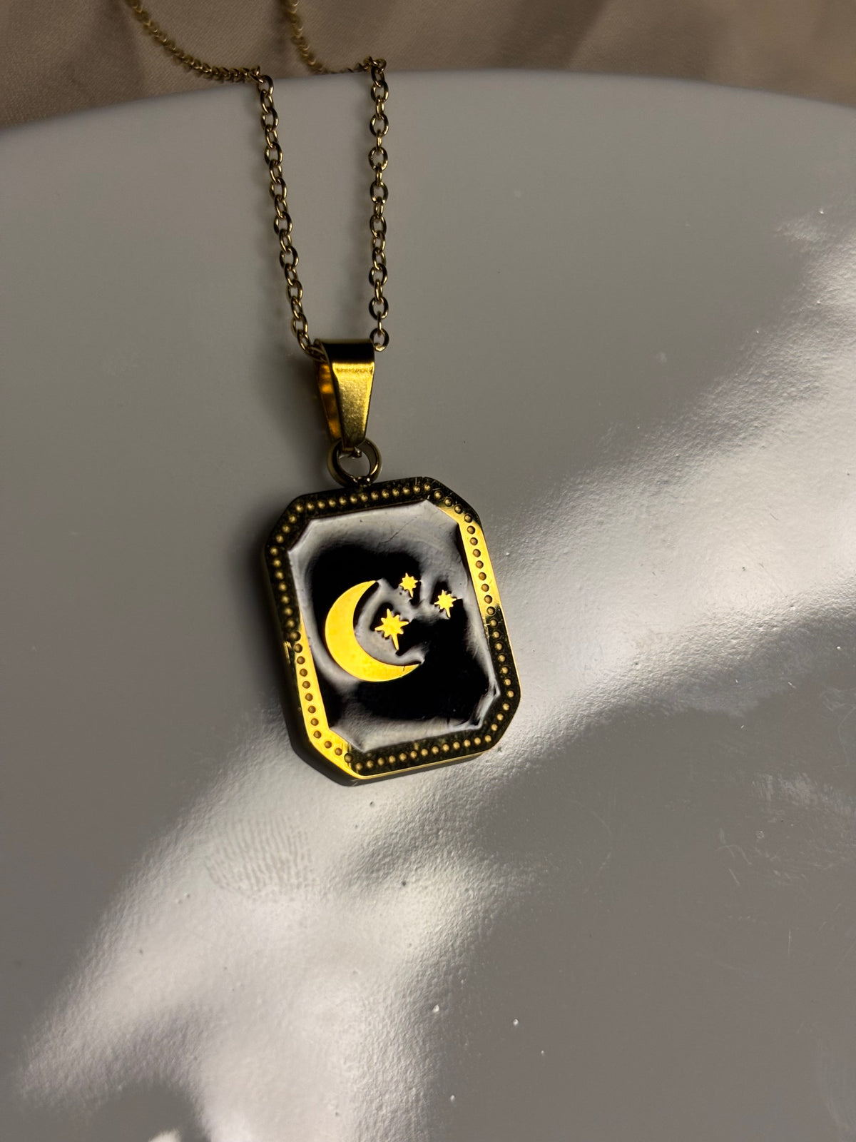Midnight Crescent necklace