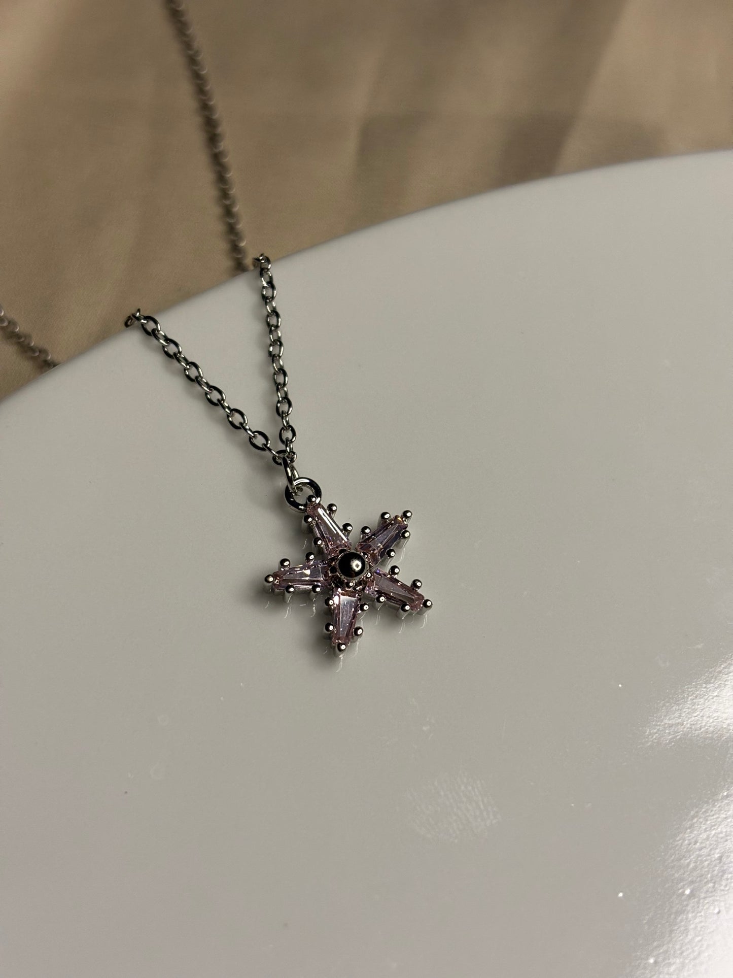 Purple Starfish Necklace