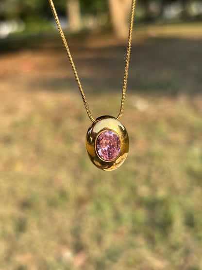 Pink diamond Necklace