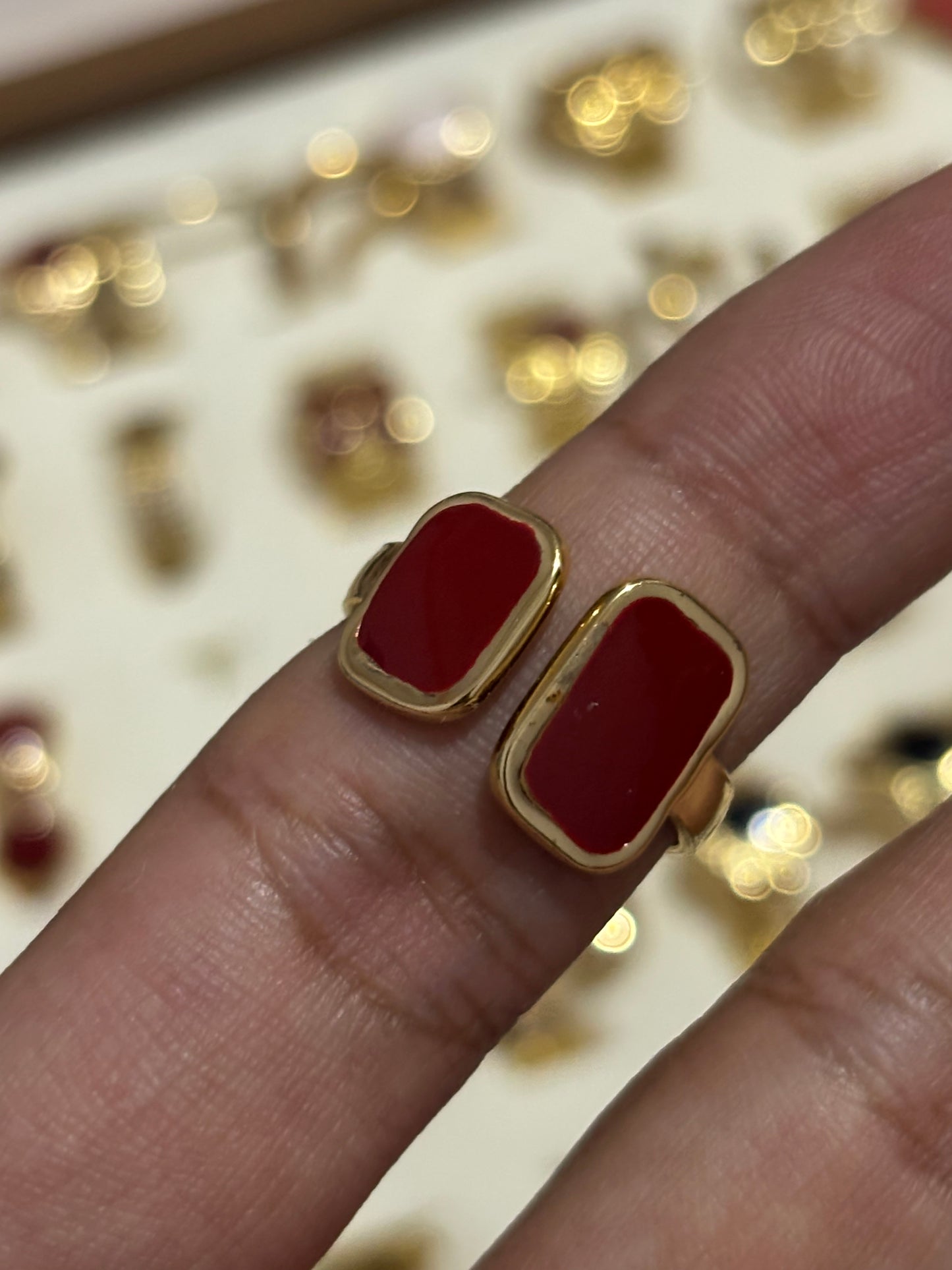 Burgundy ring