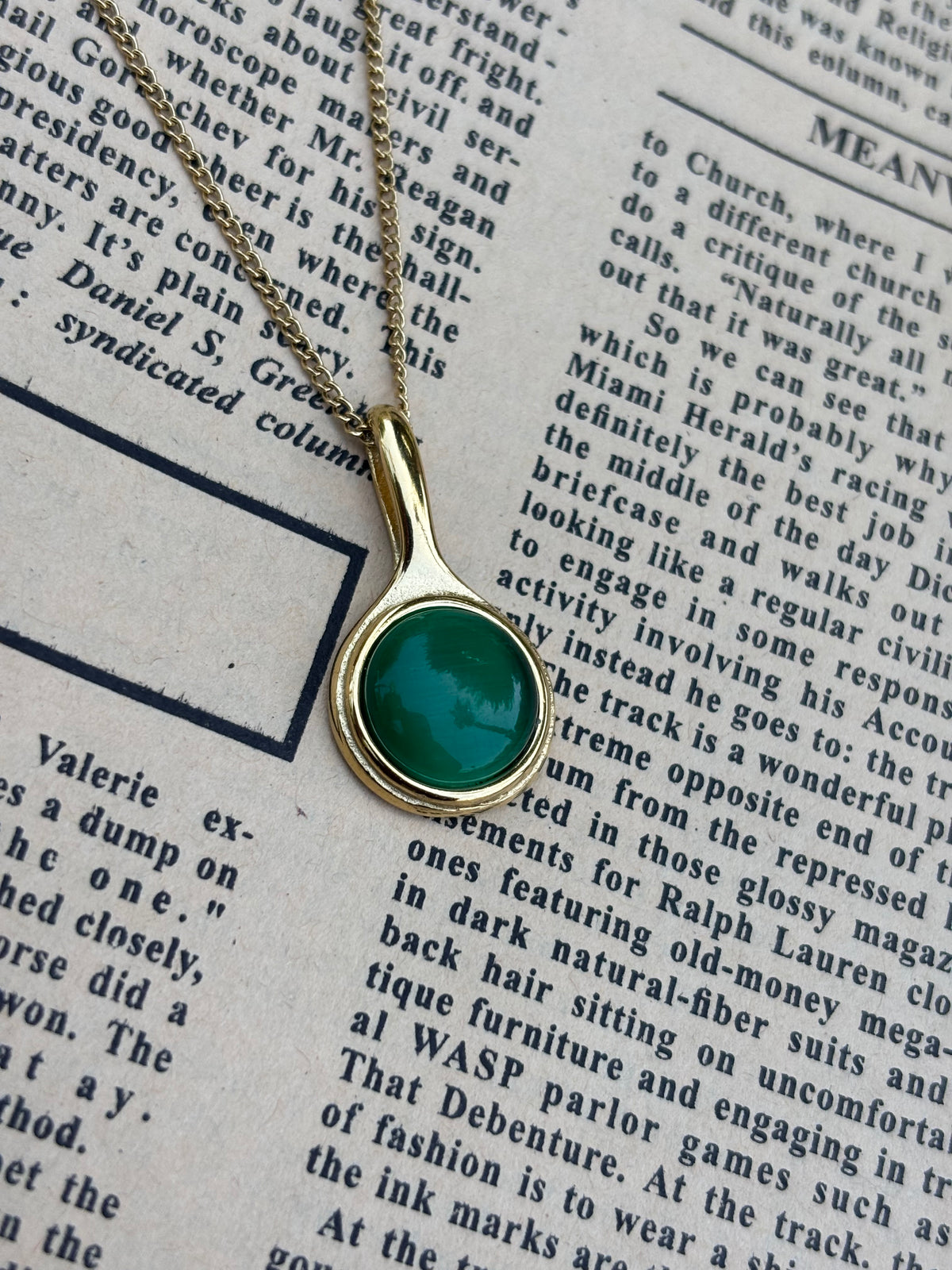 Green diamond Necklace