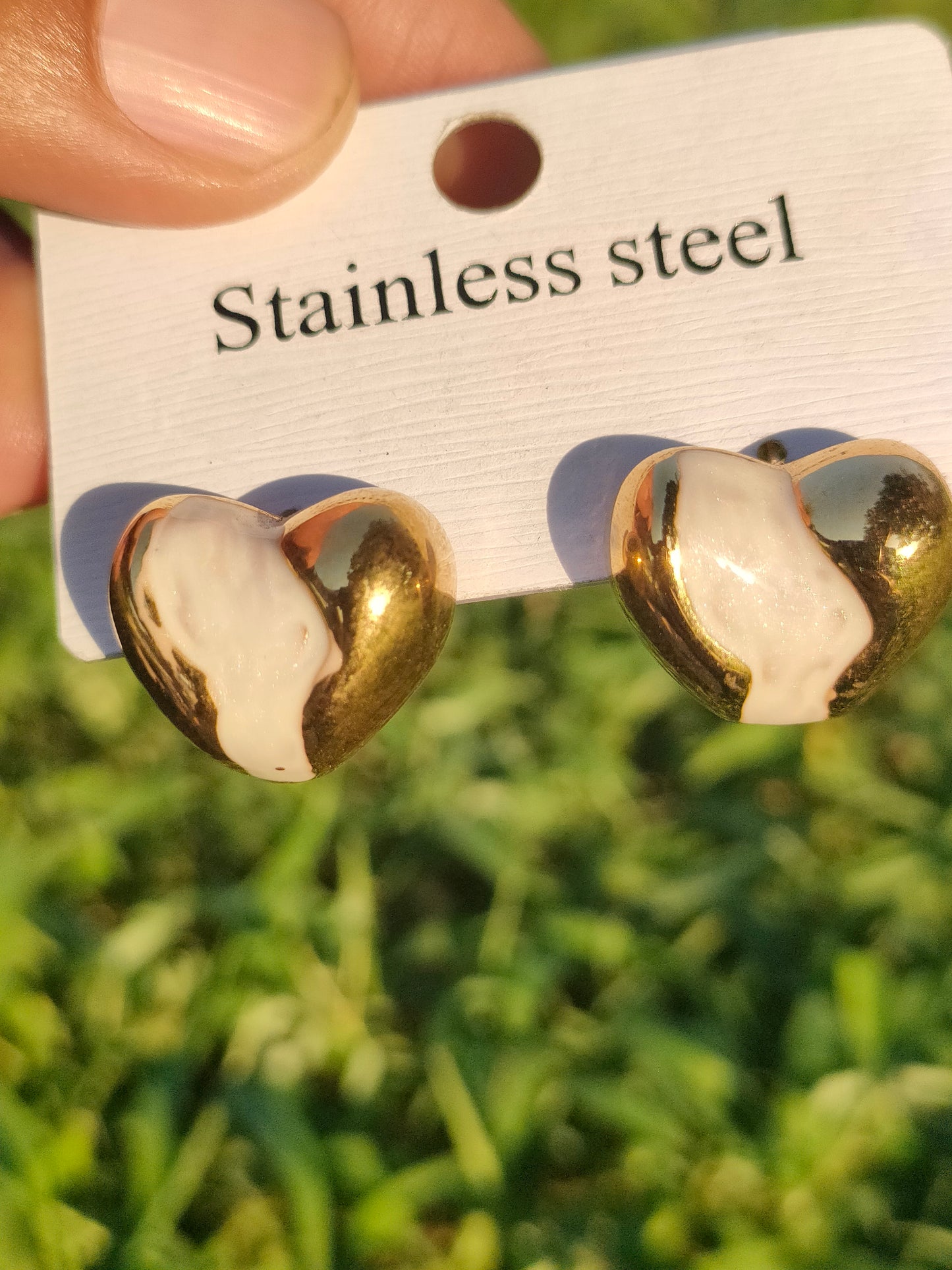 Opened apple earring